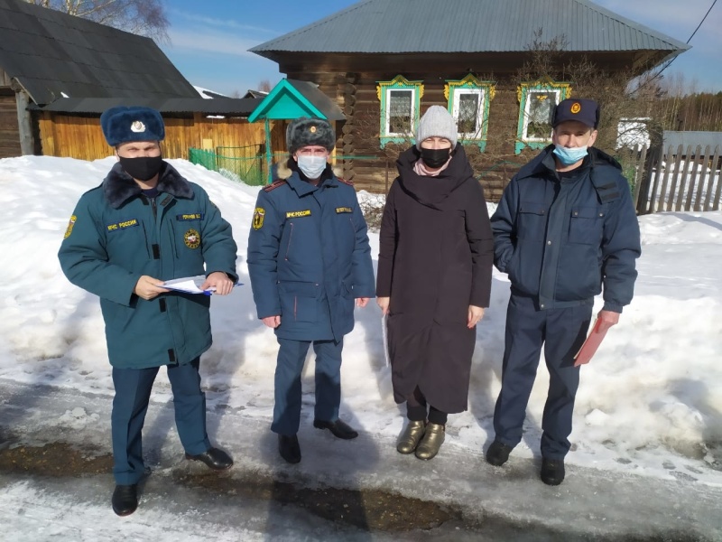 Противопожарный рейд в Юринском районе