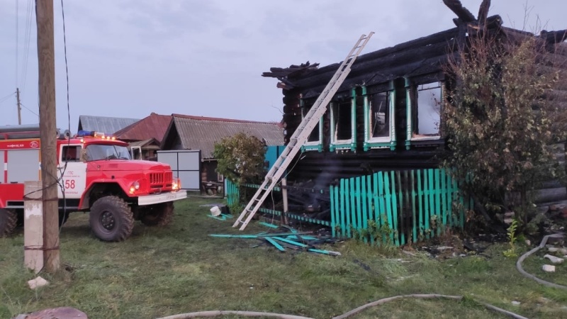 В Оршанском районе на пожаре погибли отец и сын