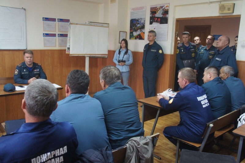 В Йошкар-Оле для прeдставителей Управления государственной противопожарной службы проведены показные занятия