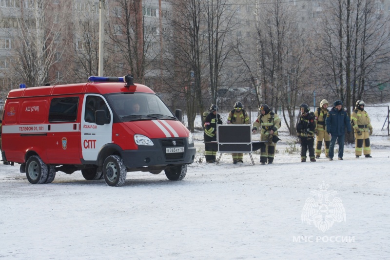 Условный пожар ликвидирован по-настоящему