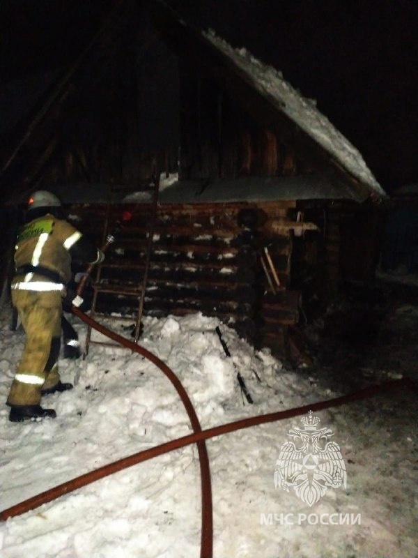 В Горномарийском районе огнем  уничтожен жилой дом