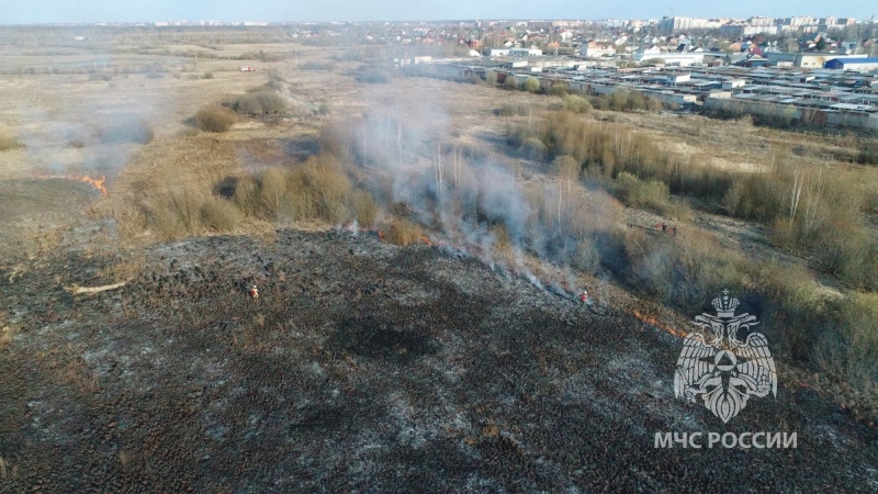 В Медведевском районе пожарные отстояли от огня садовые дома