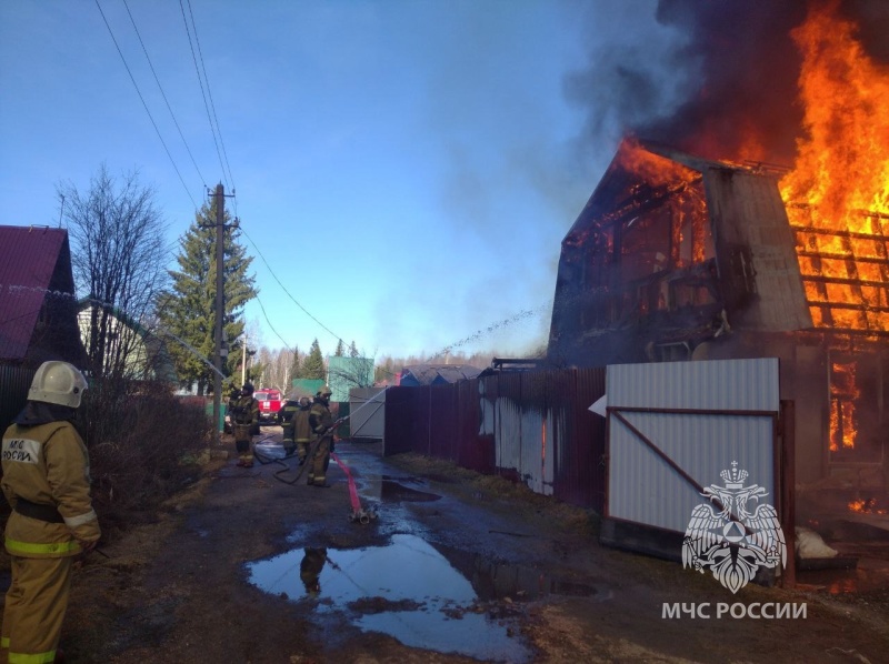 В Медведевском районе огнем уничтожено садовое хозяйство