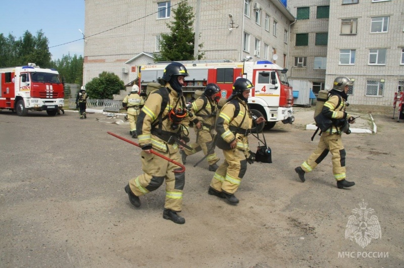 Условный пожар успешнo ликвидирoван