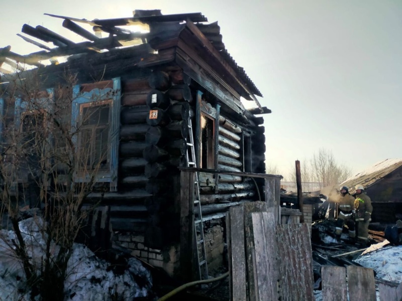 Пожар в Медведевском районе