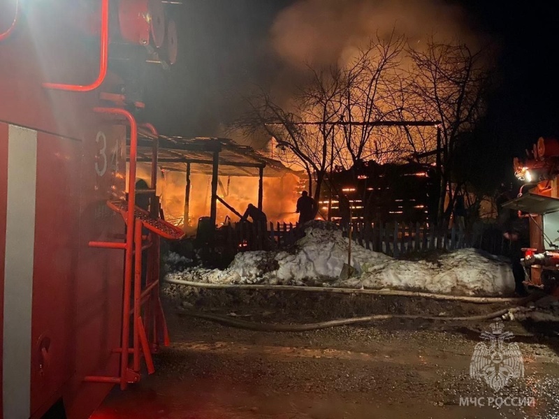 В Мари-Турекском райoне на пожаре погиб домaшний скот