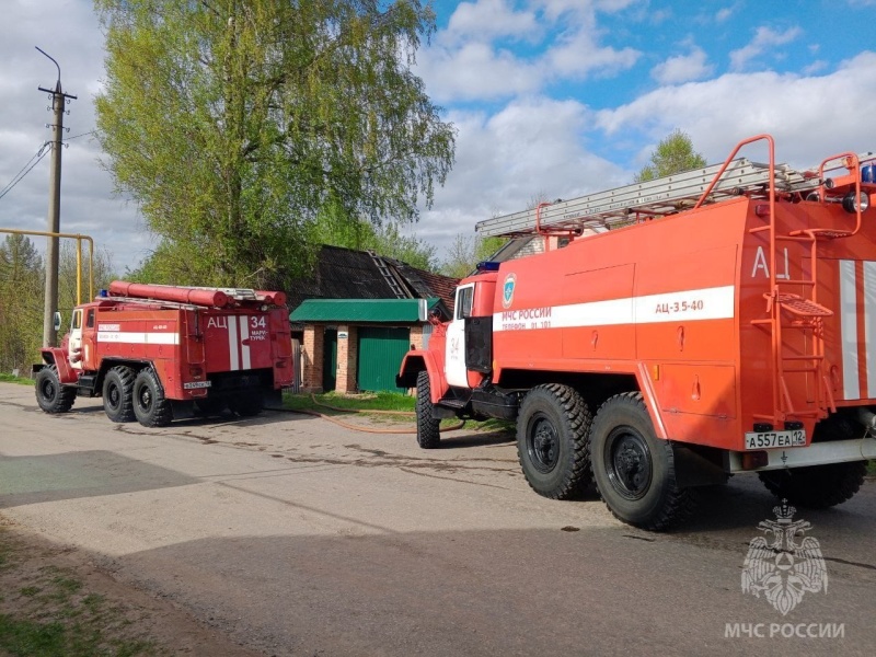 Двойная трагедия произошла на пожаре в поселке Мари-Турек