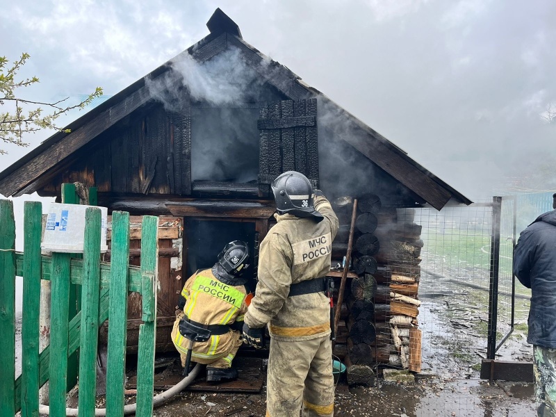 Пожар в Моркинском районе