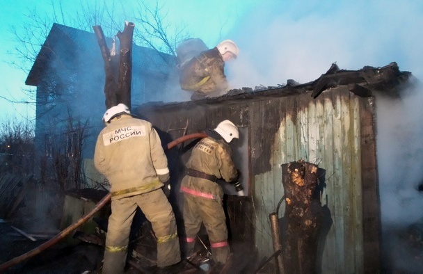 Пожар в Медведевском районе