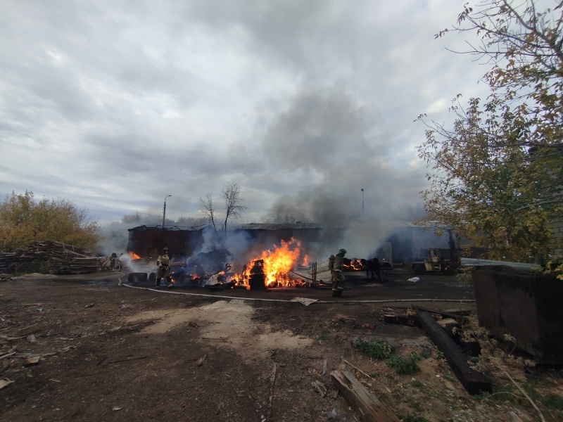 Пожар в г. Волжске