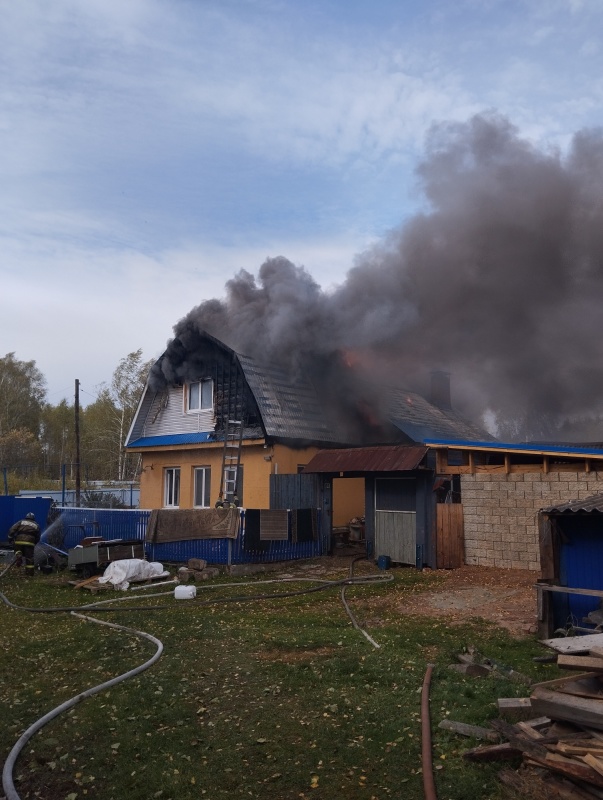 Пожар в Волжском районе